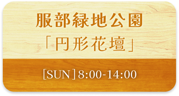 服部緑地公園「円形花壇」[SUN]8:00-14:00
